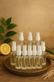 Hermia Juego de 10 Botellas de Vidrio Transparentes de 50 ml